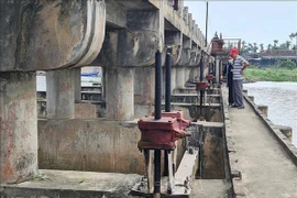 Người dân Quảng Ngãi khổ sở vì đập ngăn mặn hư hỏng