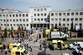Hiện trường vụ xả súng kinh hoàng tại trường học ở Nga