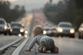 Tìm thấy bé 1 tuổi bò trên cao tốc sau hai ngày đi lạc