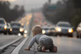 Tìm thấy bé 1 tuổi bò trên cao tốc sau hai ngày đi lạc