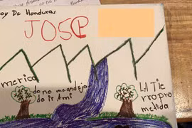 Những bức vẽ ám ảnh của trẻ em tị nạn ở biên giới nước Mỹ