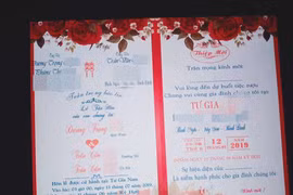 Mất vui vì thiệp cưới