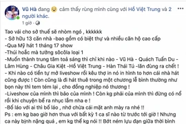 Vũ Hà ẩn ý "đá xéo" đàn em cùng tên vì bệnh "nổ"