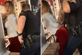 Gái xinh hành động lố bịch gây "đỏ mặt" với cảnh sát khi bị bắt