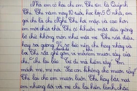 Bài văn tả chị gái của học sinh lớp 2 khiến dân mạng "rơi nước mắt"