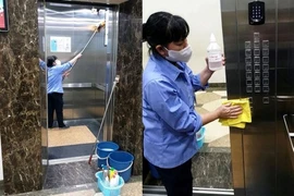 Chung cư Hà Nội thi nhau 'dùng chiêu' bọc nilon chống dịch corona