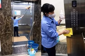 Chung cư Hà Nội thi nhau 'dùng chiêu' bọc nilon chống dịch corona