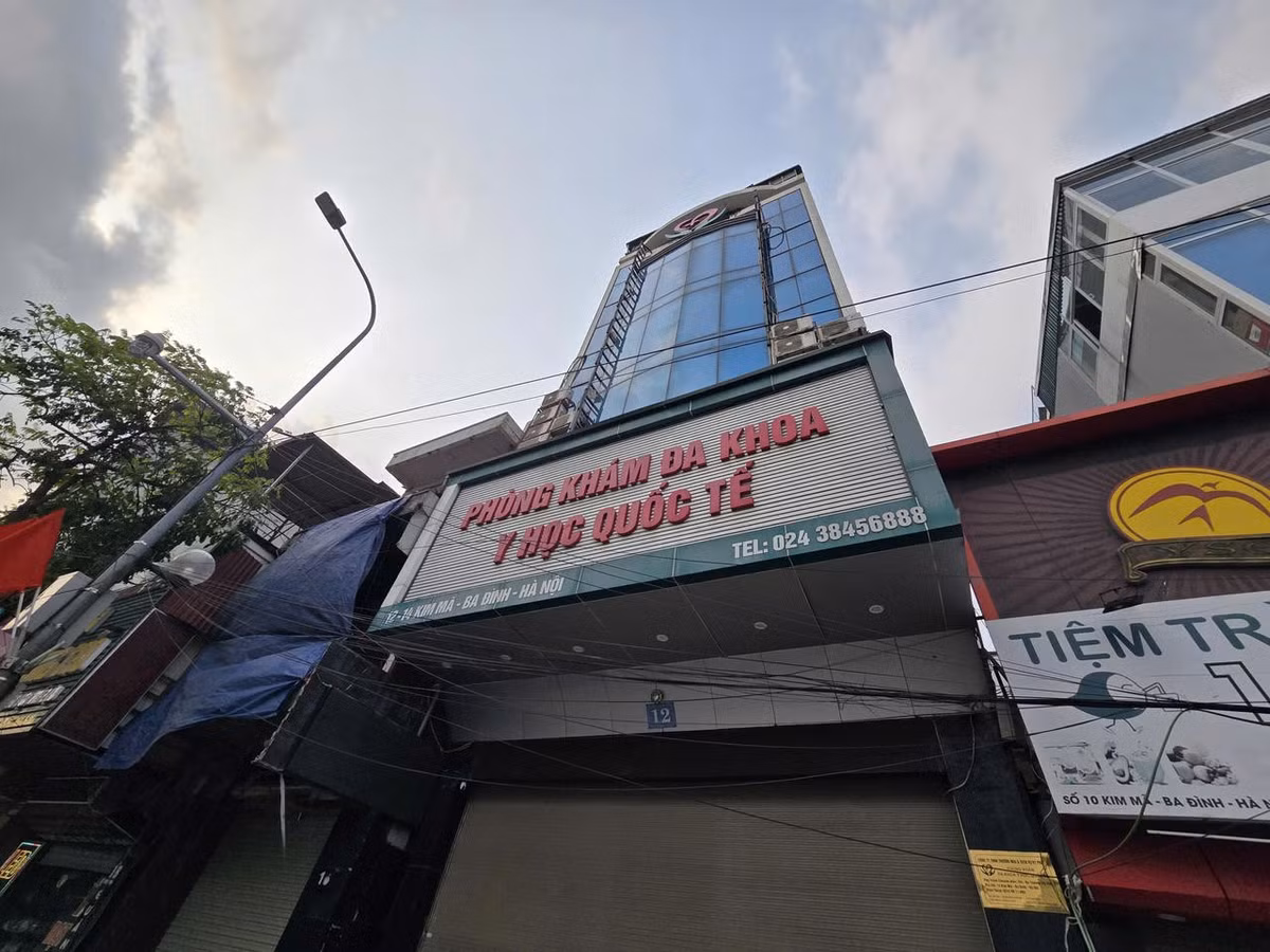 Phòng khám hiện đã đóng cửa, dừng hoạt động. Ảnh nguồn baophapluat.vn