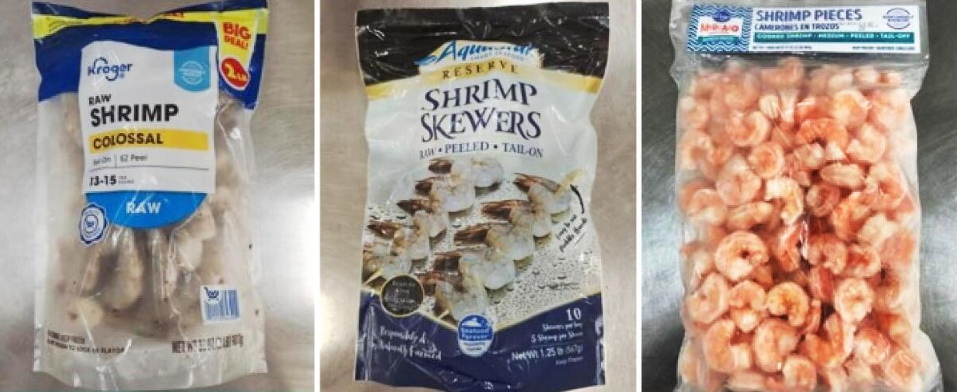 Hàng chục nghìn túi tôm đông lạnh bị thu hồi/Ảnh sohuutritue.net.vn