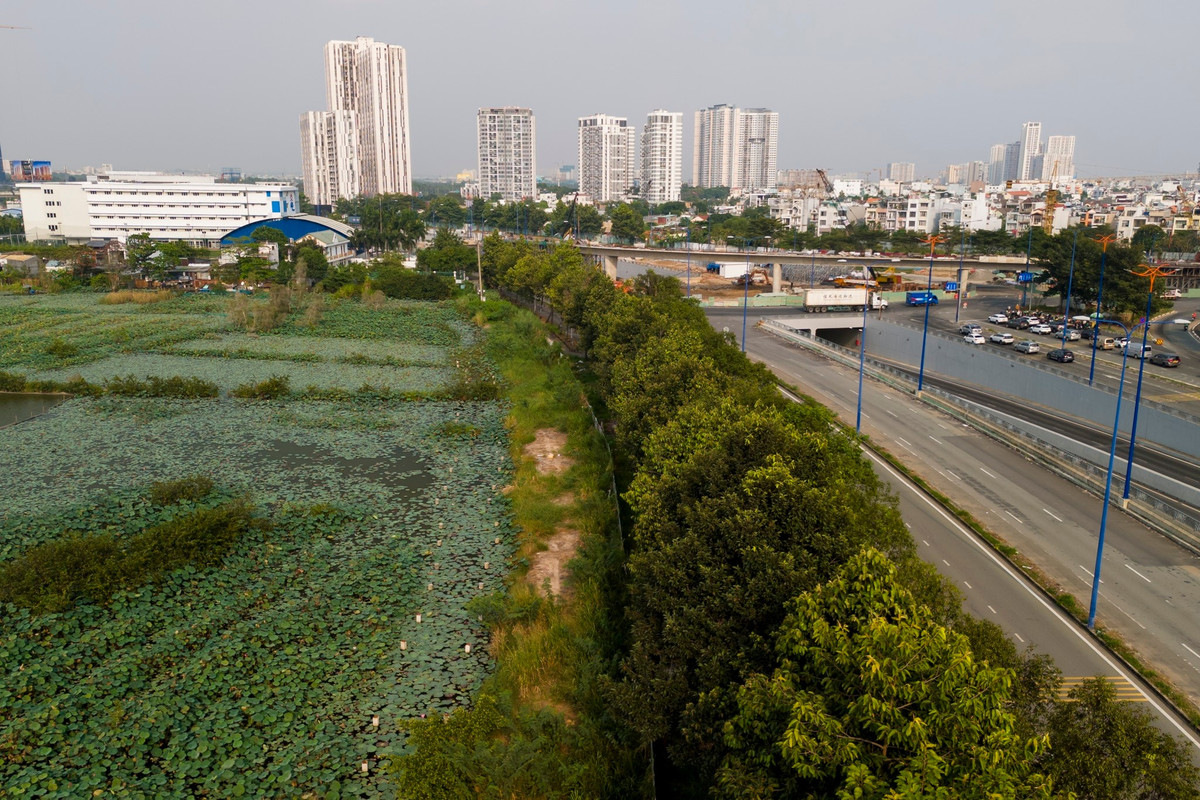 Tuyến đường sắt tốc độ cao Bắc - Nam đoạn qua địa bàn TP.HCM dài khoảng 17 km, với 2 điểm chính là ga Thủ Thiêm và Depot Long Trường. Tổng chi phí bồi thường, giải phóng mặt bằng dự kiến hơn 2.100 tỷ đồng.