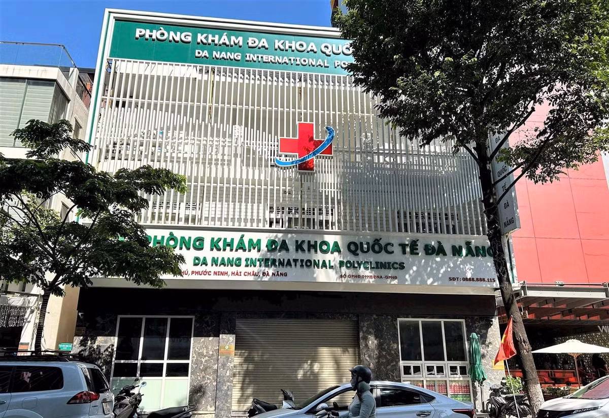 Phòng khám Đa khoa Quốc tế Đà Nẵng tại địa chỉ 180 Trần Phú, Đà Nẵng/Ảnh danviet.vn