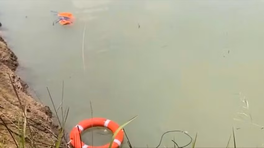 Khu vực nơi TPĐK (14 tuổi, học sinh lớp 8) và em VAT (12 tuổi, học sinh lớp 6), cùng học Trường THCS Vụ Bổn, xã Vụ Bổn, tỉnh Đắk Lắk đuối nước. Ảnh: N.D/Nguồn PLO