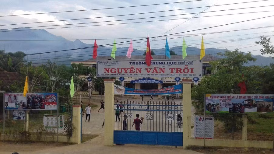 Trường THCS Nguyễn Văn Trỗi (xã Trà My, TP Đà Nẵng). Ảnh giaoducthoidai.vn