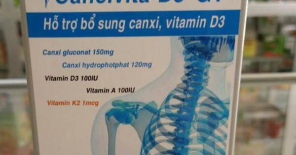 Cancivita D3-GT bị thu hồi do không đúng thành phần công bố/Ảnh thuehaiquan.tapchikinhtetaichinh.vn Cancivita D3-GT bị thu hồi do không đúng thành phần công bố/Ảnh thuehaiquan.tapchikinhtetaichinh.vn