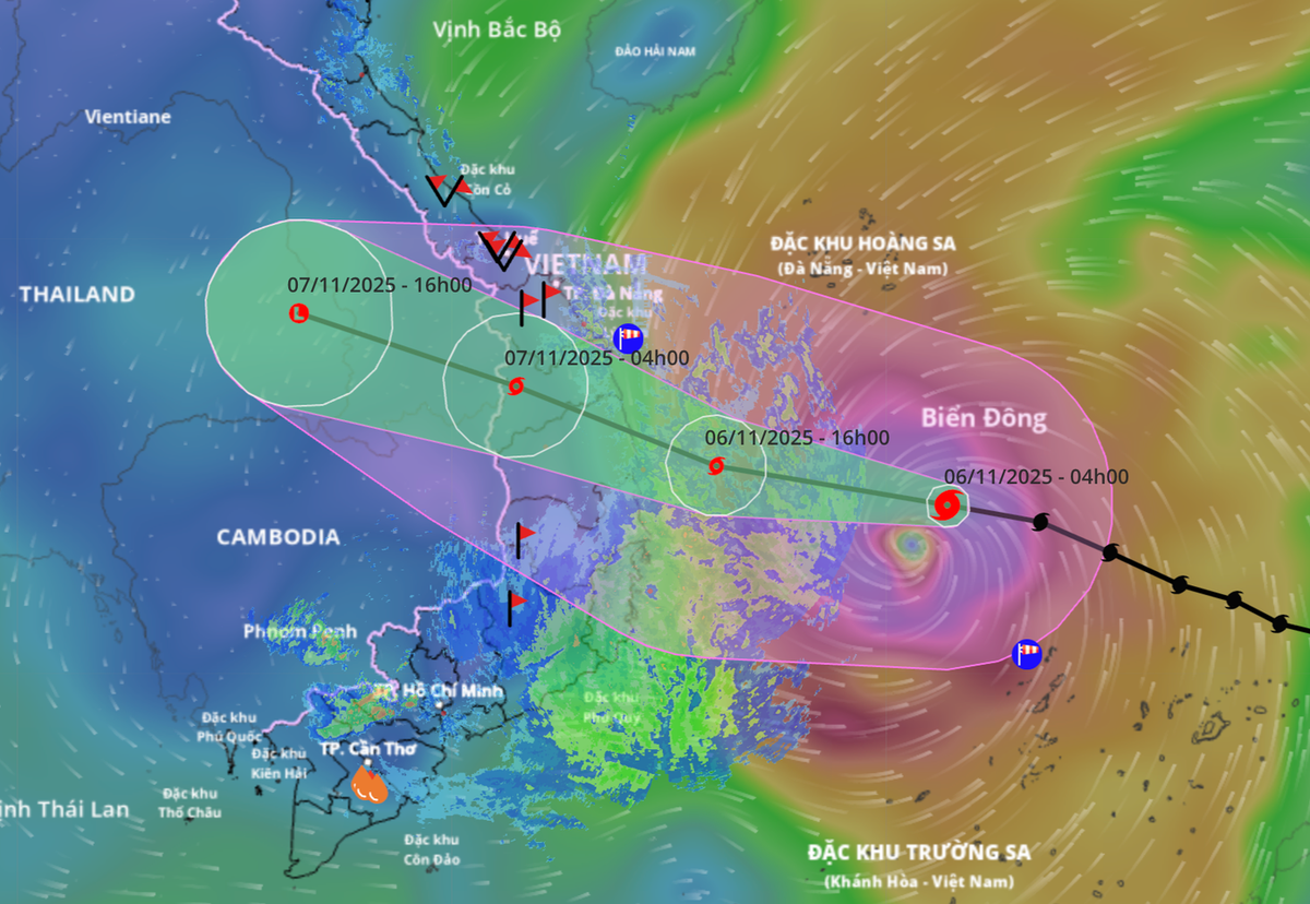 Bão Kalmaegi có thể đổ bộ đất liền nước ta với cường độ cấp 12, giật cấp 15.