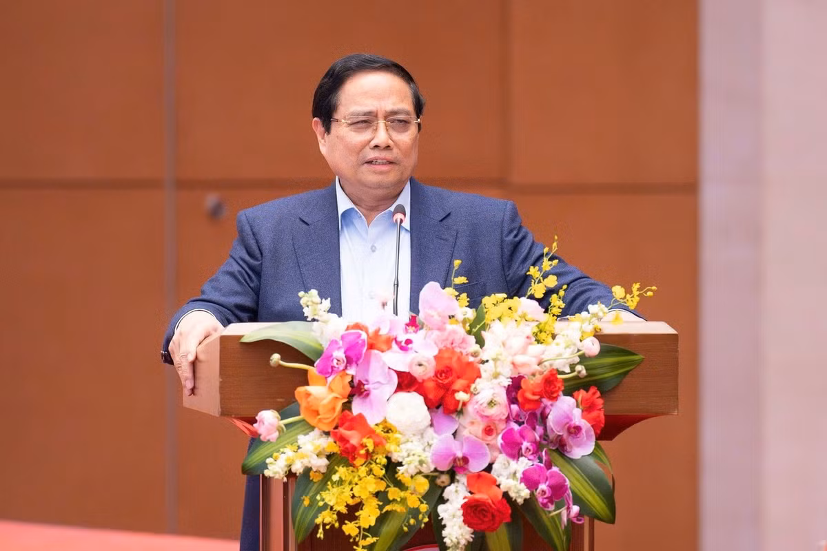 Thủ tướng Chính phủ Phạm Minh Chính phát biểu tại Hội nghị. Ảnh: VGP