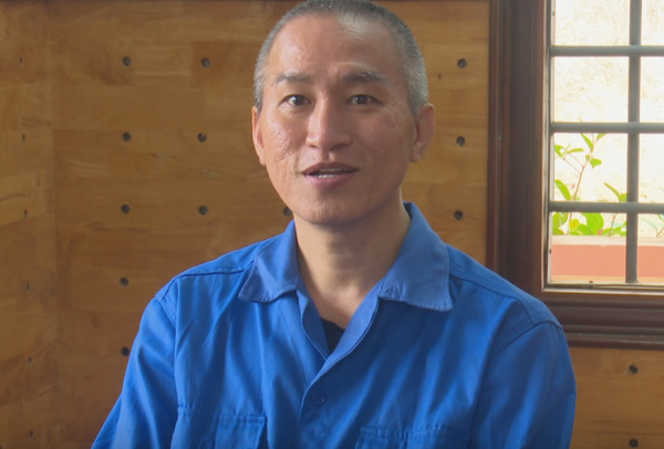 Đối tượng Tâm tại Cơ quan điều tra.