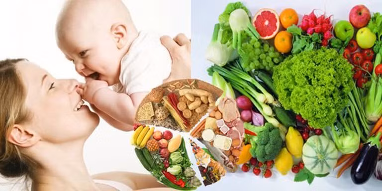 Chế độ ăn uống hợp lý vừa giúp mẹ có đủ sữa cho con bú và cơ thể được phục hồi nhanh chóng. Ảnh minh hoạ/Internet