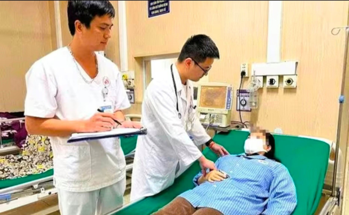 Hiện tại sức khỏe của nữ bệnh nhân đã ổn định.