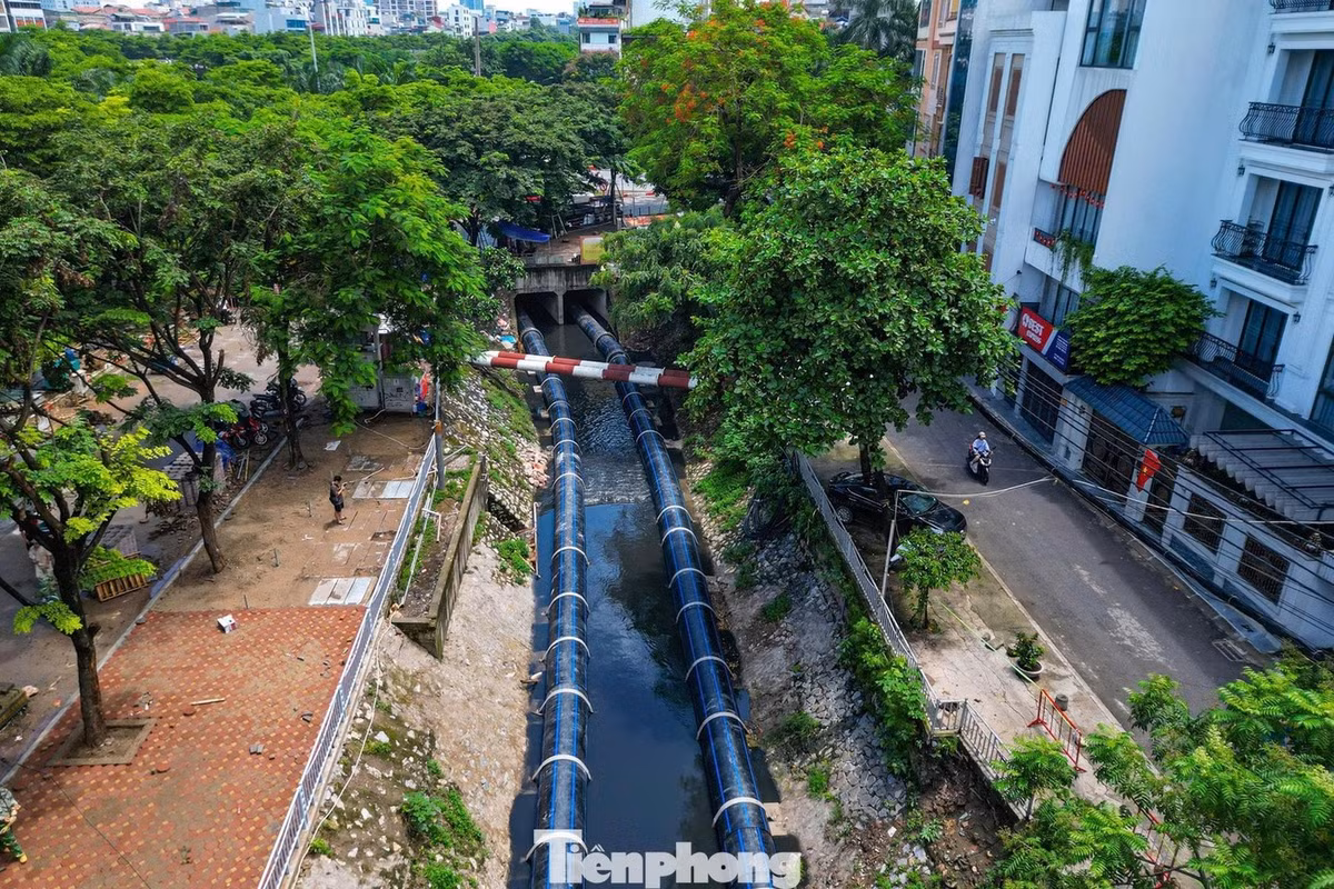 Đường ống bổ cập nước sông Tô Lịch