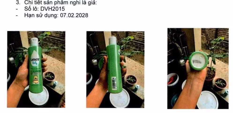 Báo cáo số 2 của Công ty Cổ phần Sanofi Việt Nam về việc phát hiện mỹ phẩm giả/ Ảnh chụp màn hình