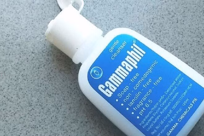 Sữa rửa mặt Gammaphil do Công ty GAMA phân phối/Ảnh thuonggia