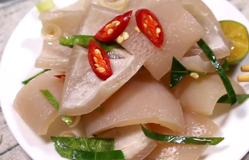 Bì lợn chứa nhiều protein do chủ yếu gồm keratin, elastin và collagen hợp thành. Ảnh minh họa/Nguồn Internet