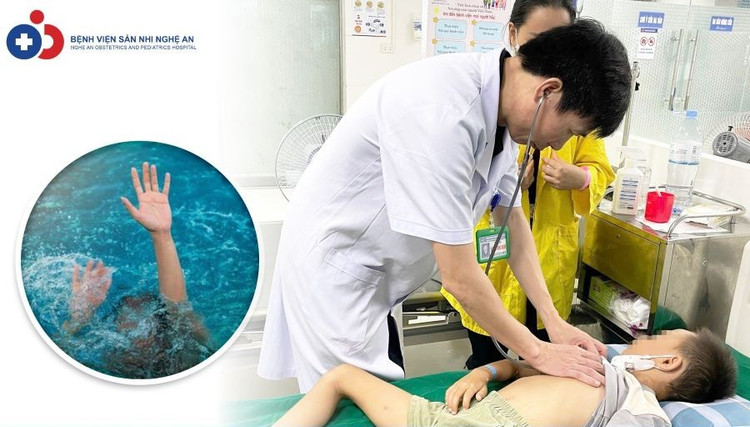 Thăm khám cho bệnh nhi bị đuối nước sau hơn 3 tuần hồi sức tích cực - Ảnh BVCC 516837819-1150474387116062-1311215102842354681-n.jpg