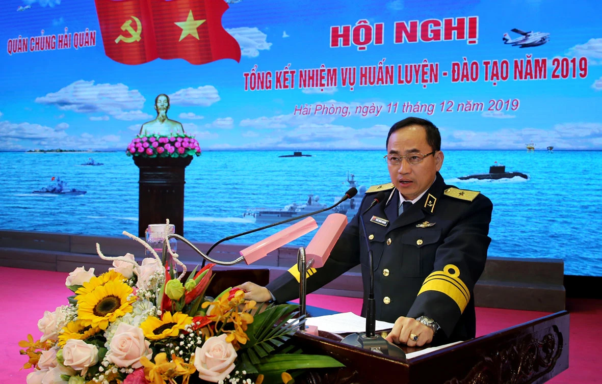 Chân dung Chuẩn đô đốc Trần Thanh Nghiêm phụ trách Tư lệnh Hải quân