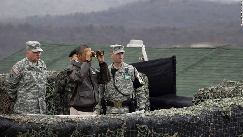 Ảnh các Tổng thống, Phó Tổng thống Mỹ từng thăm DMZ