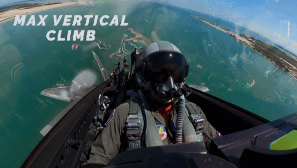 Mặc dù chỉ được trang bị động cơ 2D, tuy nhiên chiến đấu cơ F-22 Raptor của Không quân Mỹ lại có khả năng cơ động đến đáng ngạc nhiên. Nguồn ảnh: F22demoteam.