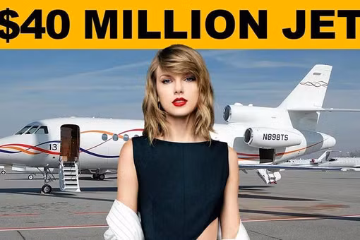 "Soi" chuyên cơ Dassault Falcon 900 nghìn tỷ đồng của Taylor Swift