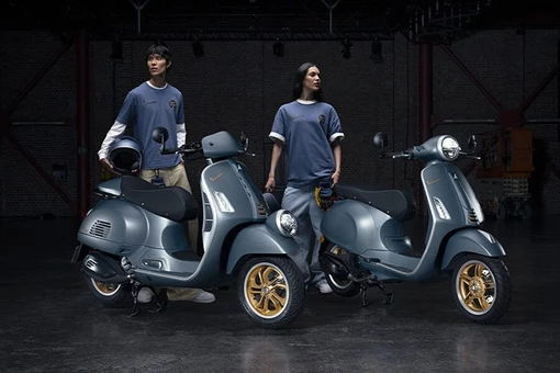 Mục sở thị Vespa Sprint 150 Blu Officina 8 2025 giá 123 triệu đồng
