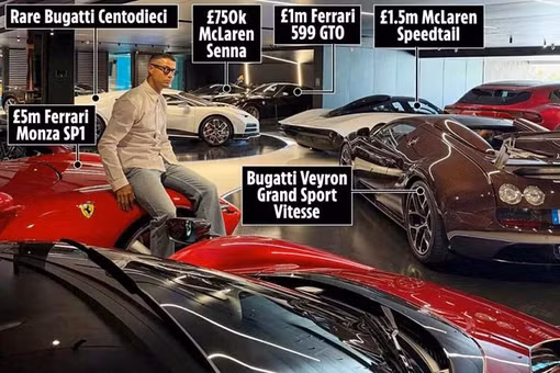 Cristiano Ronaldo "show hàng" khoe dàn siêu xe trị giá hàng chục triệu USD