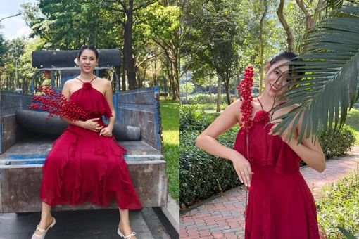 Việt Phương Thoa gợi ý tạo dáng chụp ảnh Tết khiến ai cũng bật cười