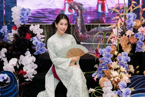 “Người đẹp tuổi Ngọ” Ngọc Thảo diện áo dài khoe vẻ đẹp thanh tao ở tuổi 35