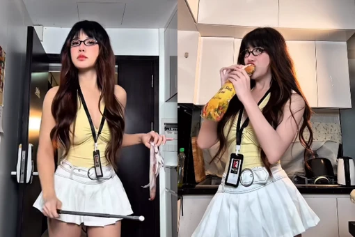 Làm content nấu ăn, nàng hot girl gây chú ý vì quá nóng bỏng