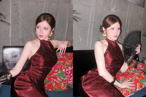 "Nữ tiếp viên hàng không vạn người mê" diện sườn xám đẹp miễn chê