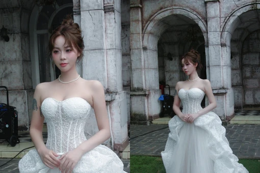 Nữ streamer Misthy diện váy cưới, netizen hỏi chú rể là ai?