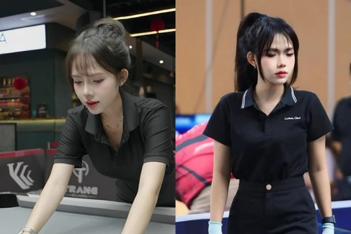 Xếp bàn bi-a, gái xinh bỗng trở thành tâm điểm chú ý của netizen