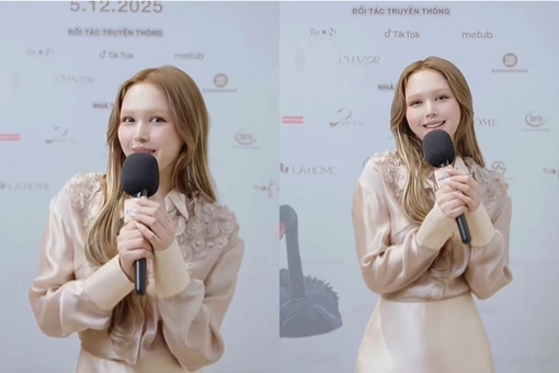 Xoài Non gây chú ý với diện mạo khác lạ trong buổi thử đồ show thời trang