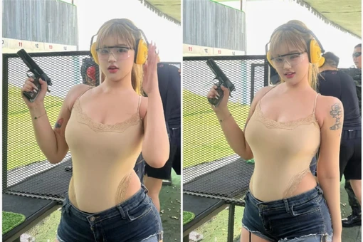 Nữ xạ thủ quyến rũ gây chú ý với thân hình nóng bỏng