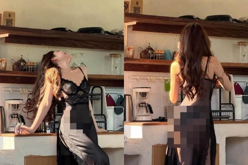 Danh tính mỹ nhân diện đồ xuyên thấu khi vào bếp gây bão khắp cõi mạng