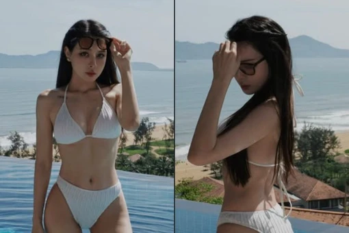 Bạn gái cầu thủ Vũ Văn Thanh diện bikini khoe dáng gợi cảm