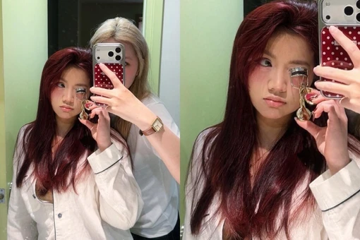 Chụp ảnh trước gương, Bảo Hân Helia chiếc cúc áo 'phản chủ'