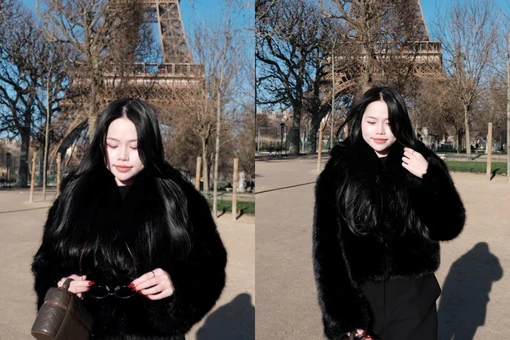 "Hot girl Nha Trang" Mai Thị Huỳnh Anh khoe sắc dưới chân Tháp Eiffel