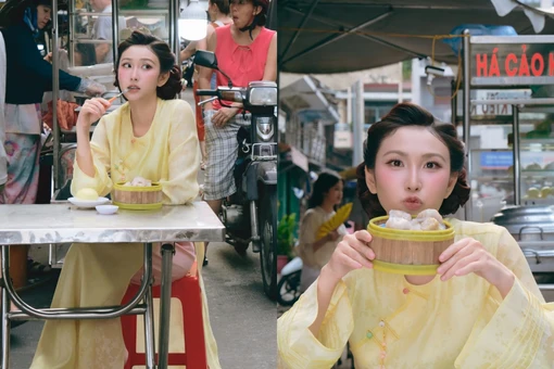 Hot girl TikTok Thanh Mèo diện áo dài, nhan sắc gây thương nhớ