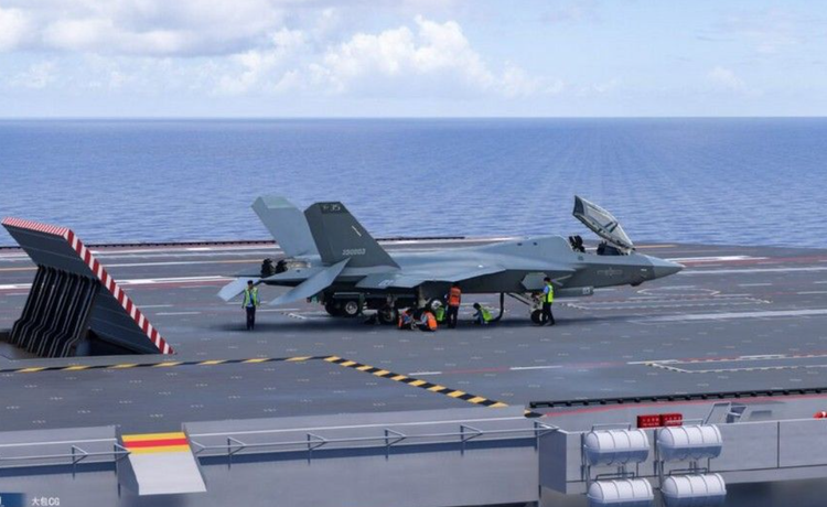 J-35A(旧称FC-31 ジャーファルコン)は、中国の拡大する空母艦隊から運用されるよう設計されている。写真:@ National Security Journal 2-2953.png
