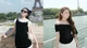 Con gái Quyền Linh thả dáng bên tháp Eiffel lần đầu đến Pháp