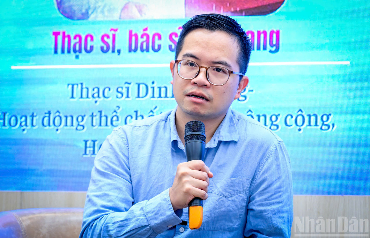 Thạc sĩ, bác sĩ Từ Quang – Thạc sĩ Dinh dưỡng-Hoạt động thể chất và y tế công cộng, Học viện Quân y. Ảnh: THÀNH ĐẠT